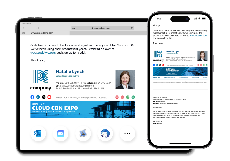 CodeTwo Email Signatures — centralne podpisy e‑mail